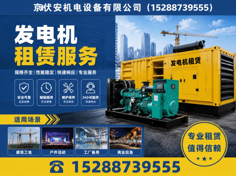 陵水发电机出租展示图
